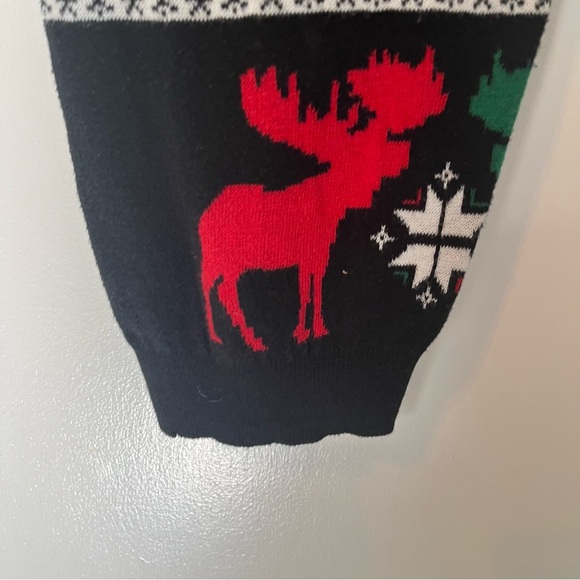 Festive Christmas Holiday Joggers Black Red Green white mens size large unisex - Picture 7 of 8